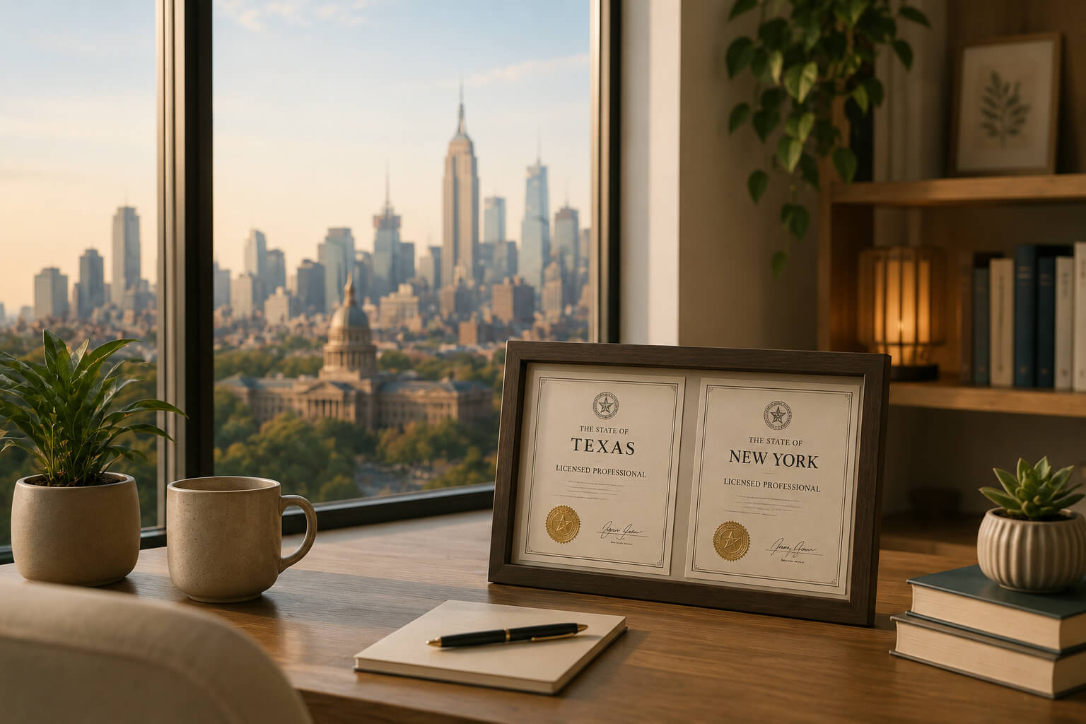 Professional therapy services available in Texas and New York through Reign Psychotherapy, offering virtual counseling and trauma-informed care across both states